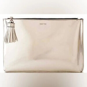 MARKFRAN Silver Princess Reflection Two Color Clutch Bag‎